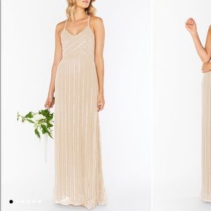 Show Me Your Mumu Champagne Bridesmaid Dress